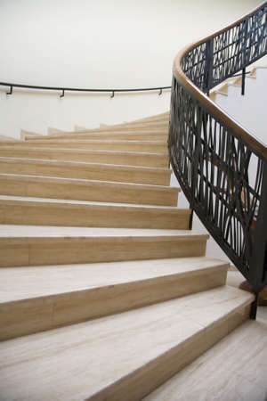 View of modern wide staircase  の写真素材