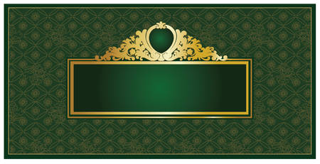 Elegant banner background in green. のイラスト素材