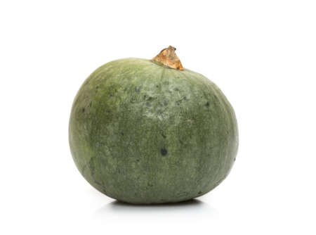 Studio shot of a pumpkin on a white backgroundの写真素材