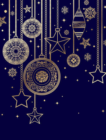 Christmas-tree decorationsのイラスト素材