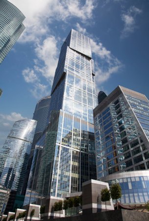 High-rise buildings in Moscow city, Russia
