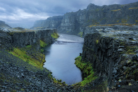Amazing landscape with a river