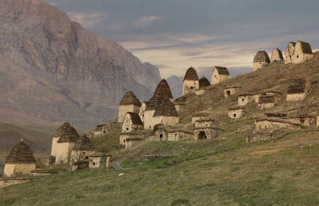 Ancient Alanian necropolis outside the village of Dargavs, calledの写真素材