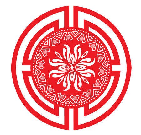 Classic Oriental Patternのイラスト素材