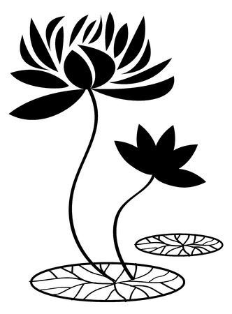 Lotus flowerのイラスト素材