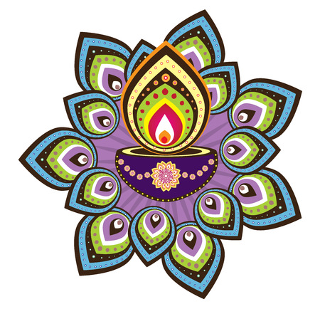 diwali festivalのイラスト素材