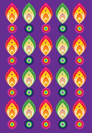 Indian New Year Pattern Backgroundのイラスト素材