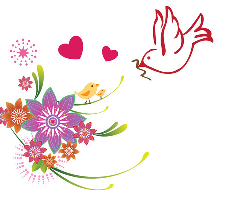 Happy mother day cardのイラスト素材