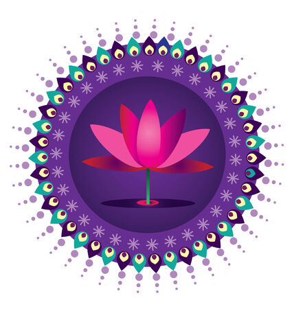Lotus Flowerのイラスト素材