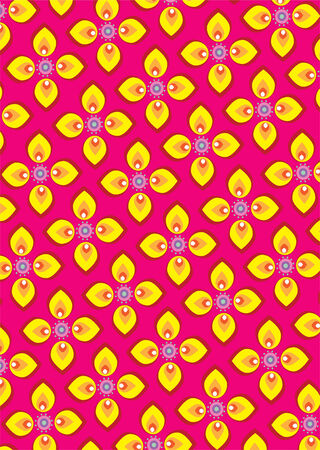 Seamless Flower Pattern Backgroundのイラスト素材