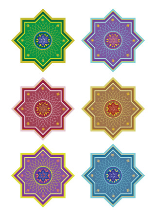 Islamic patternのイラスト素材