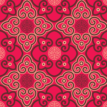 Oriental traditional background pattern designのイラスト素材