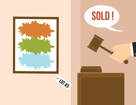 Auction concept.のイラスト素材