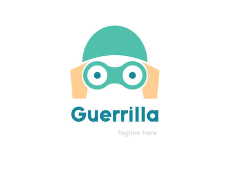 Partisan logo design. Guerrilla marketing vector logoのイラスト素材