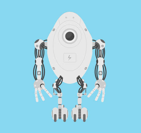 Modern robot vector illustration.のイラスト素材