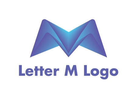 Letter M logo designのイラスト素材