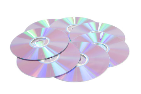 CD disks. Isolated on white background.