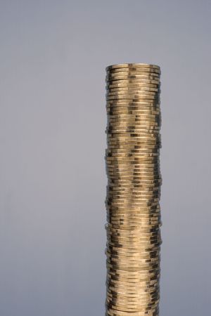 Stack of coins.の写真素材