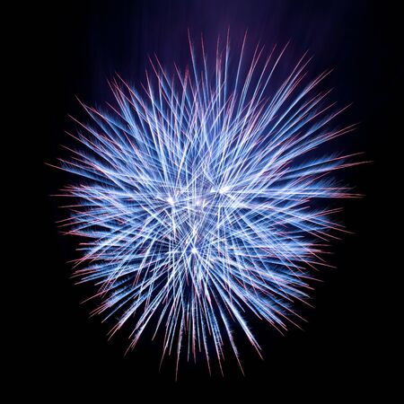 Beautiful fireworks in the night sky の写真素材