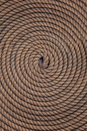 Rope folded helix. Can be used as backgroundの写真素材