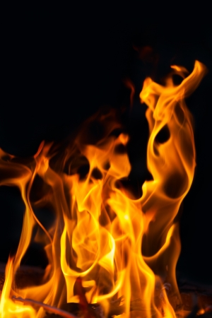 Flames. Can be used as a background.の写真素材