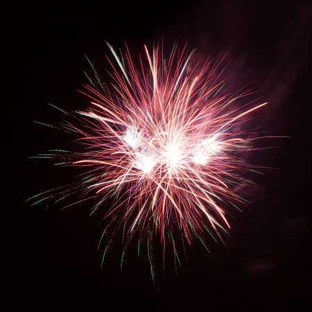 Fireworks in the night skyの写真素材