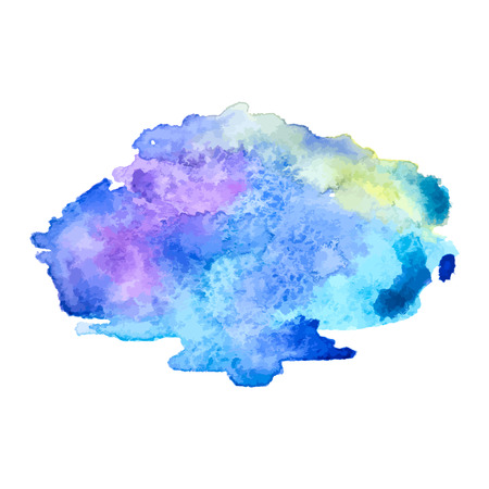 Colorful abstract watercolor  stain on a white background, hand-painted watercolor stains template. Vector background for designのイラスト素材