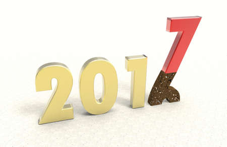 new year 2017の写真素材