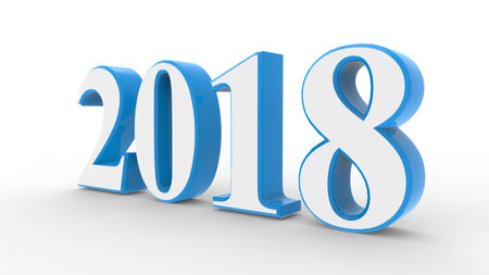 happy new year 2018の写真素材