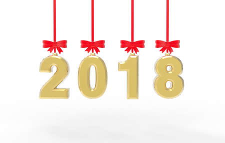 happy new year 2018の写真素材