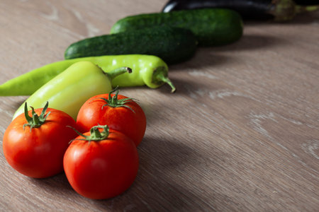 Organic vegetables on the table