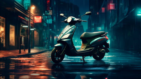 the girl in a cityの素材