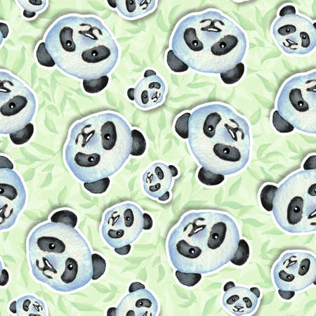 leaves of bamboo on a green backgroundの写真素材