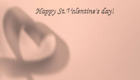 Valentine's day card. Valentine's Day card with copy space for your text. For congratulations.の写真素材