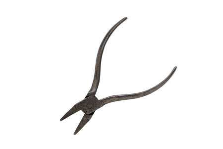 Old pliers with rust isolated on a white background.の写真素材