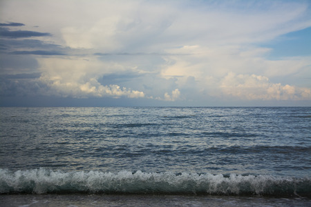 Mediterranean sea at dawnの写真素材
