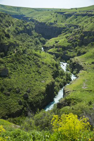 Aksu River Valley Canyonの写真素材