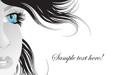 Blue eyeのイラスト素材