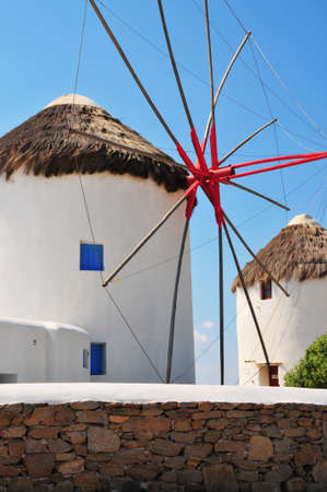 Mykonos windmillの写真素材