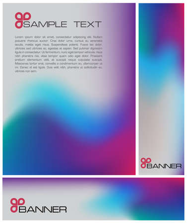 Colorful brochureのイラスト素材