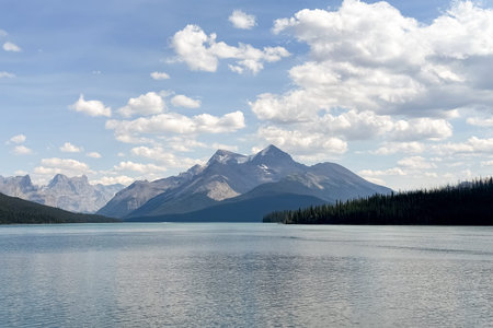 Maligne Lake, Jasper National Park, Alberta, Canada.