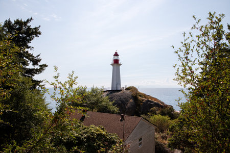 Lighthouse Park, West Vancouver. BC, Vancouver, Canada.の写真素材