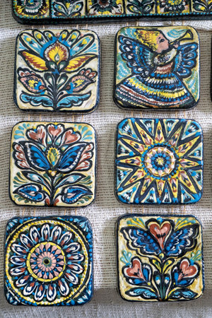 Ceramic tile. Clay stove tiles