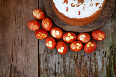 Easter food background.