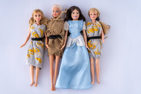 Group of Vintage Fashion Dollsの写真素材