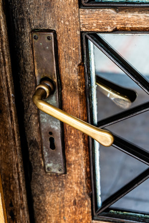 Wooden Door Handleの写真素材