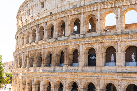 Colosseum Rome Italy architecture closeup