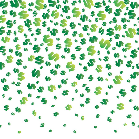 Falling dollars seamless のイラスト素材