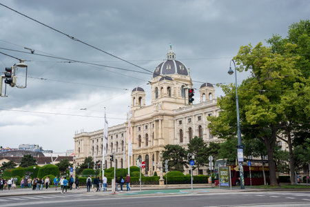 Editorial. 1 June, 2024. Vienna, Austria. The Natural History Museum is one of the largest museums in Austria, home to natural exhibits from the Habsburgs.のeditorial素材