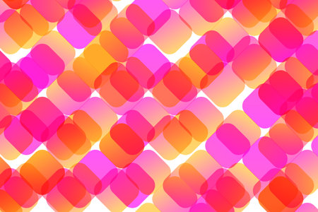 Futuristic cover design for notebook paper, copybook brochures, book, magazine, print. Geometric abstract background with gradient multicolor elements. Colored pattern.のイラスト素材